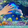 thumbnail image 2 of Bathroom Rug Non-Slip Flannel Microfiber Bath Mat Underwater World Dolphin with Water Resistant Rubber Back Anti-Slip for Bath Room Tub Shower 2'x6'…, 2 of 6