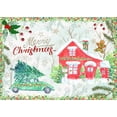 thumbnail image 2 of The Font Diva 32x24 White Modern Wood Framed Museum Art Print Titled - Home for the Holidays, 2 of 4