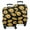 Black Yellow Sunflower, variant on Orange Brown Sunflower Pattern Luggage Cover Fashion Suitcase Cover Baggage Covers Fit 25-28 Inch Luggage (Go Travel)