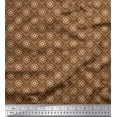 thumbnail image 1 of Soimoi Cotton Voile Fabric Swirls & Floral Artistic Printed Fabric 1 Yard 56 Inch Wide, 1 of 1