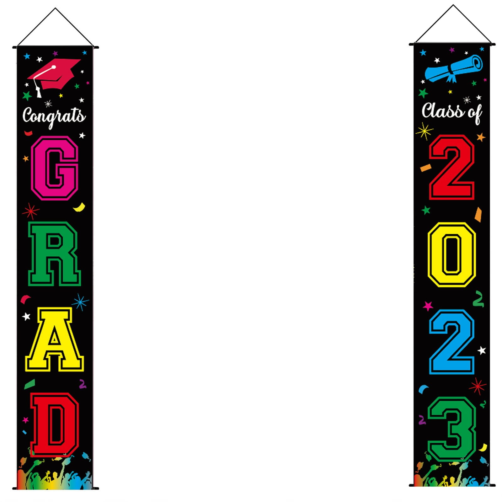 Decoration For Home 2023 Graduation Banners Hanging Flags Porch Sign ...