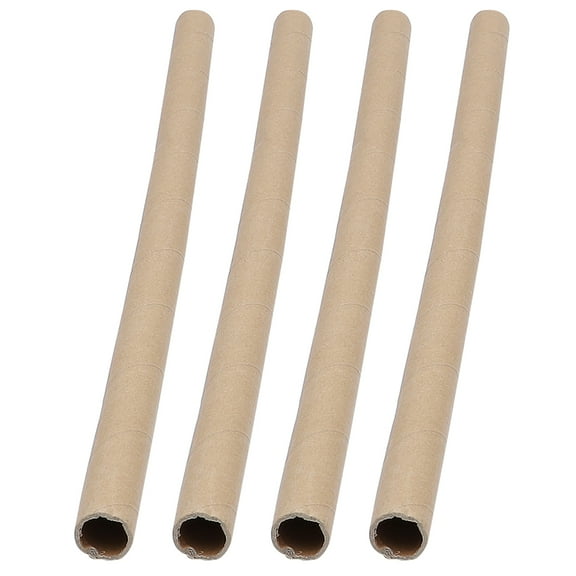 Voiceine 4Pcs Paper Tube Blank Paper Tube Blank Cylinder Kids Crafting Paper Cylinder Refillable Paper Tube