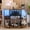 Rustic Brown, variant on VICTONE Wine Bar Cabinet with LED Lights and Power Outlets, Freestanding Liquor Bar Cabinet Table with Glass Holder Wine Rack Table Mini Bar for Home Kitchen Dining Room