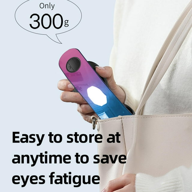 Cuidado electrónico del ocular con calor y refrigeración, ocular portátil con calefacción para , dormitorio, oficina, viajes azul y violeta Yinane Masajeador de ojos