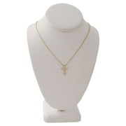 Time And Tru Gold Tone Cross Necklace