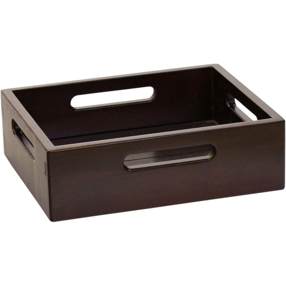 AquaTeak Moa Mocha-Shield Teak Small Storage Tray