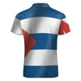 thumbnail image 5 of Bandera Cubana Men Zipper T-shirt Summer Casual Short Sleeve T-shirt Top, 5 of 7