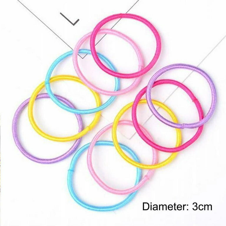 Generic 50pcs Elastic Hair Ties Tiny Rubber Bands-Multicolor1