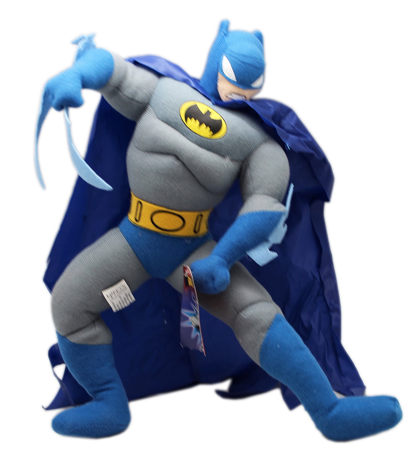 Batman Classic Gray/Blue Costume and Cape Kids Stuffed Toy (14in