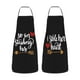thumbnail image 1 of Naiovety 2x Lista de embalaje negro Juego de delantales de cocina para parejas Idea de regalo para parejas Regalos geniales para parejas Cocina y Comedor Negro A, 1 of 6