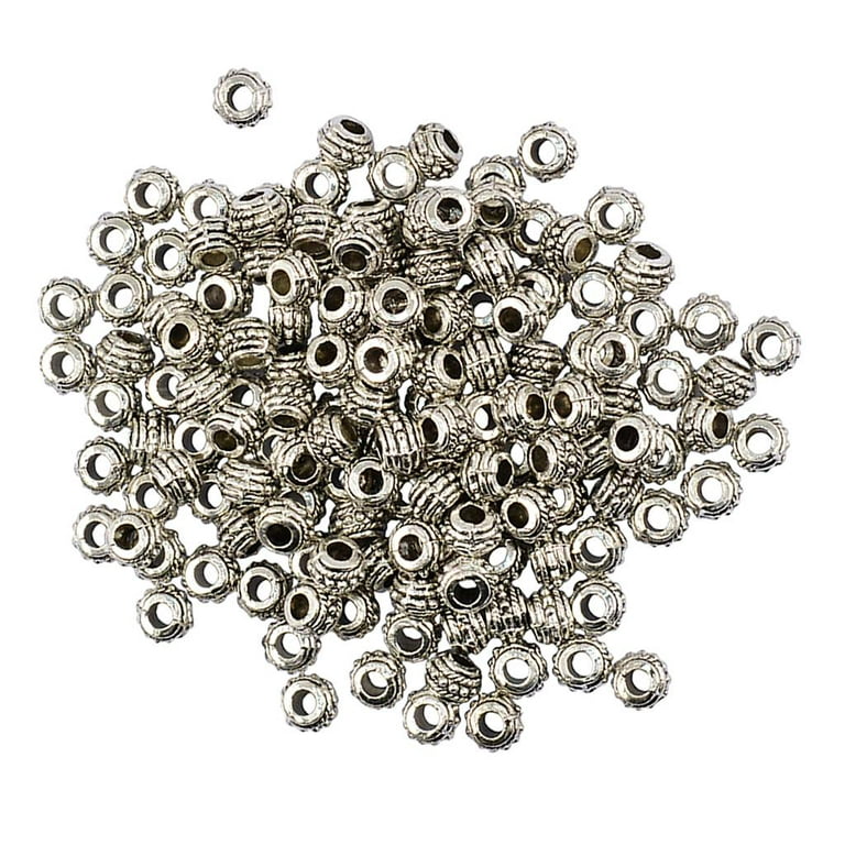 100 Pcs Spacer Beads Art Charm Spacers Alloy Spacer Beads for