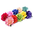 thumbnail image 4 of Milisten 5 Pcs Broche Fleur en Tissu 10CM Rose Réaliste Corsage Robe à Clip pour Mariage (Vert), 4 of 6