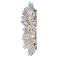 thumbnail image 3 of Vickerman 30" Flocked Pistol Pre-Lit Pine Wreath with Warm White 3mm Low Voltage LED Wide Angle Lights., 3 of 6