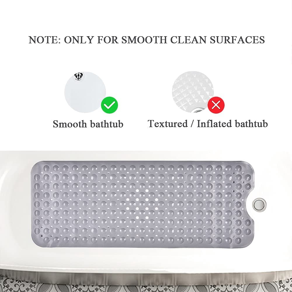 Rectangle PVC Anti-skid Bath Mats Soft Shower Bathroom Massage Mat Suction Cup Non-slip Bathtub Carpet Large Size Bath Rugs