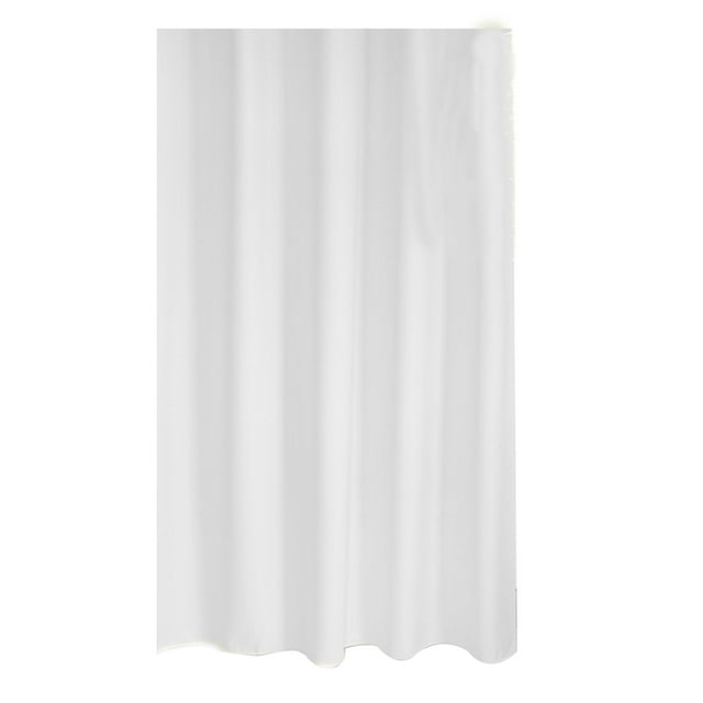 Inteprter Cortina de ducha impermeable para cuarto húmedo, resistente al moho y a los hongos, de poliéster, fácil de mantener y larga Juegos de accesorios de baño blanco 100cm*200cm