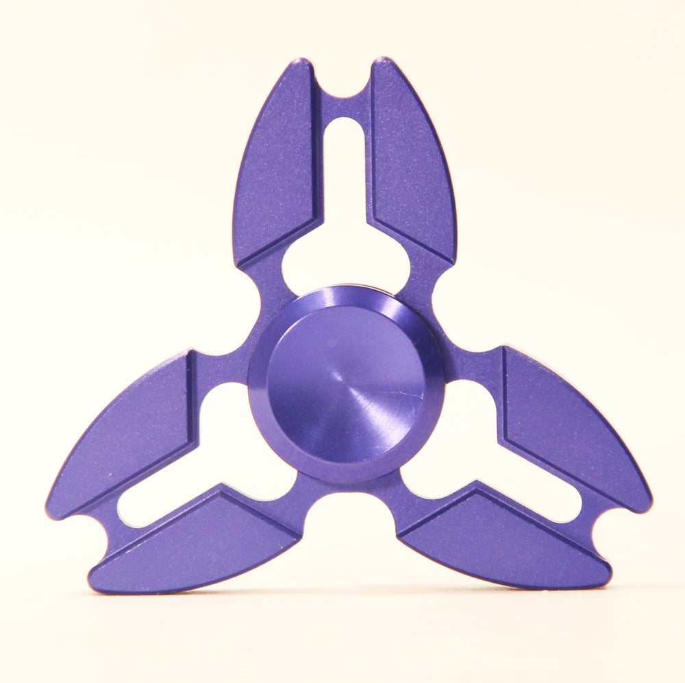 G Vend tilbage trussel Tri-Star High Grade Aluminum Fidget Spinner -with Storage Case and Carry  Pouch (Blue) - Walmart.com