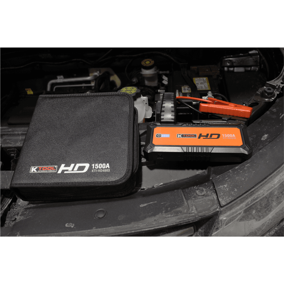 K Tool International K-Tool 24000mAh Heavy Duty Jump Starter Power Bank Charger