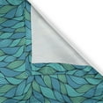 thumbnail image 6 of Ambesonne Teal Valance & Curtain, Abstract Wave Ocean Motif, 55"x30", Mint Green Blue, 6 of 6