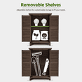 thumbnail image 4 of Mcombo Outdoor Wood Storage Cabinet, Small Size Garden Wooden Tool Shed with Double Doors 0985, 4 of 8