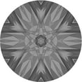 thumbnail image 1 of Ahgly Tapis Rond Lavable en Machine Intérieur Transitionnel Gris Canon, 5 Pieds Rond, 1 of 7