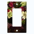 thumbnail image 5 of Metal Light Switch Plate Outlet Cover Rose Red White Wallpaper ROS019, 5 of 13