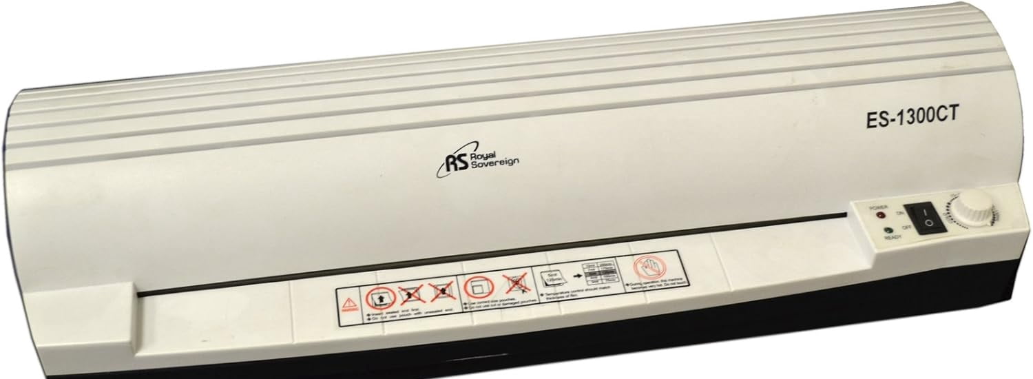 Royal Sovereign 13" ES-1300C Hot and Cold 2 Roller Pouch Laminator
