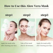 Mooyam 10 Pack Face Masks Skincare Sheet Mask Aloe Vera Sheets Mask, Hydrating Face Masks Soothing Facial Mask for All SkinTypes Sun Care, Facial Masks for Women Skin Care Sheet Masks for Face