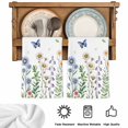 thumbnail image 5 of Spring Floral Kitchen Towels Set of 2, Pink Blue Flowers Botanical Butterflies Absorbent Dish Towels for Kitchen, Microfiber Hand Towel, Quick Drying Tea Towel for Cleaning Decorative Dishcloths, 5 of 7