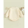 thumbnail image 4 of Bslissey Baby Girls Valentine's Day Sweatshirt Romper Long Sleeve Heart Letter Print Bodysuit Newborn Infant Crew Neck Casual Playsuit for Spring Fall 3M 6M 12M 18M, 4 of 9