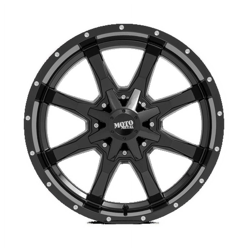 Moto Metal Cast Aluminum Rim MO970 24X14 8X170 G-BLK MILL LP -76MM, MO970244873A76N