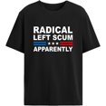 thumbnail image 1 of Camisetas Radicales Left Scum Aparentemente para Mujer Casual, 1 of 7