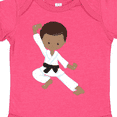thumbnail image 4 of Inktastic African American Boy, Black Belt, Karate Pose Boys Baby Bodysuit, 4 of 5