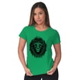 thumbnail image 3 of Lion Jungle Symbolic Spirit Animal Womens Slim Fit Graphic Tee Brisco Brands M, 3 of 5