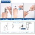 thumbnail image 4 of Plumber Tape PTFE Tape For Sealing Threaded Pipes And Roll Of Water Pipe Sealing Tape 4pc, 4 of 6
