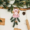 thumbnail image 4 of Hwkond Outdoor Christmas Decorations Clearance Christmas Decoration Pendant Christmas Tree Decoration Cute Fabric Deer Horn Plush Girl Angel Doll Pendant Pendant, 4 of 4