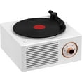 thumbnail image 1 of Altavoz inalámbrico Mini altavoz Bluetooth retro con forma de disco de vinilo atómico, reproductor de música giratorio portátil con mejora de graves, compatible con tarjeta TF/control de perilla AUX, 1 of 5