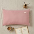 thumbnail image 4 of Unique Bargains 2 Pack Cotton Pillowcase Smooth Cooling Pillow Cases Envelope Closure Queen Coral red - khaki, 4 of 5