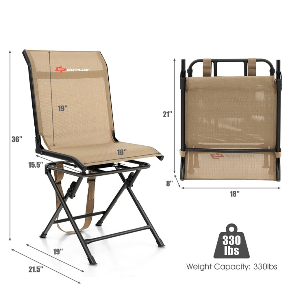 Aimee Lii All-weather Outdoor Foldable 360-Degree Swivel Chair with Iron Frame, Portable Chairs for Adults, Comfy Outdoor Chair, Brown Aimee Lii All-weather Outdoor Foldable 360-Degree Swivel Chair with Iron Frame, Portable Chairs for Adults, Comfy Outdoor Chair, Brown