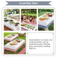 thumbnail image 3 of Tersarium 1Pc Inflatable Drink Holder Floating Drink Tray Pool Fruit Service Bar (White), 3 of 10