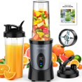 thumbnail image 1 of Smoothie Blender KOIOS 900W for Shakes w/ 2 650mL Cups Grey Blue, 1 of 9