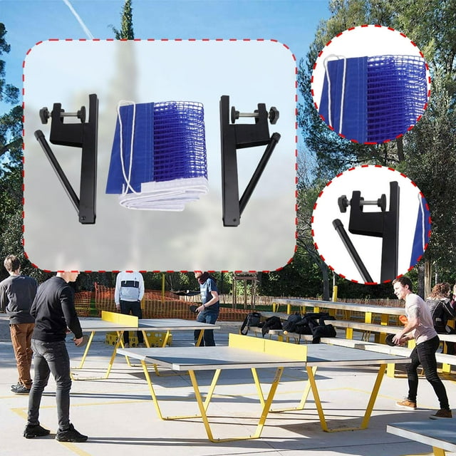 Red de tenis de mesa para práctica, de entrenamiento de tenis de mesa resistente y de fácil instalación, juego de red de malla para accesorios