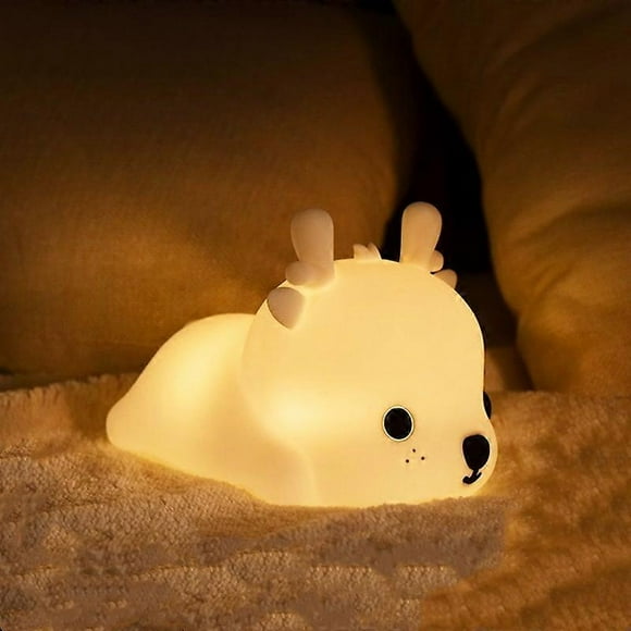 Baby Night Light, Rechargeable Baby Night Light, LED Baby Night Light Portable Girl Adult Boy, Silicone Touch Night Light Portable Gift Baby Girl Lumi