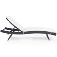 thumbnail image 4 of Pemberly Row Chaise Longue de Patio en Brun et Blanc, 4 of 10