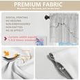thumbnail image 4 of White Brown Marble Kitchen Valances Window Curtain,Abstract Beautiful White Marble Gray Antique Architecture Decoration Window Valances Curtains Drapes for Kitchen Bedroom, 4 of 6