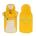 thumbnail image 1 of Pet Dog Hooded Raincoat Windproof Rainproof Rain Jacket Poncho With Reflective Strap For Camping Hiking, 1 of 9