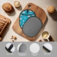 thumbnail image 4 of Pofeuu Hippo In Water Head Print Silicone Pot Mat Mitten With Hanging Loop Heat Resistant Oven Mitts Non-Slip Bbq Baking Smoking Potholders, 4 of 7