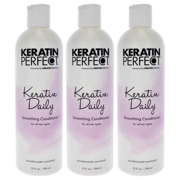 Acondicionador diario Keratin Perfect para unisex 12 oz Paquete de 3