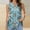 #494-Mint Green, variant on Women's Plus Size Casual Tank Top with All-Over Print, Round Neck, and Breathable Loose Fit Gift