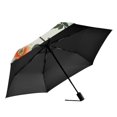 thumbnail image 2 of FORMRS Travel Umbrella Folding Auto Open Close Windproof Rain UV Protection, Green Floral Pattern, 2 of 8