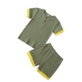 thumbnail image 2 of Sonducket 2 uds. Conjunto de pantalones cortos para niños, traje de tiras de manga corta, ropa de pantalones cortos para bebés, A, 18-24M conjuntos de ropa cinco 3-4J Sonducket AP002539-23, 2 of 6